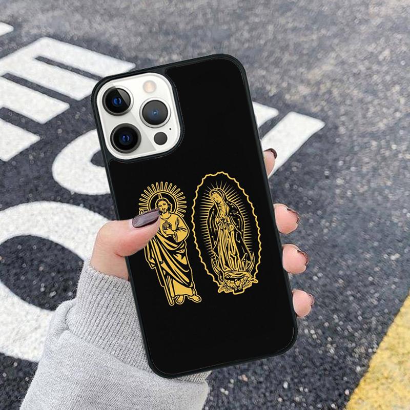 San Judas Colored Design Case For iPhone 17 Air 11 12 13 14 15 16 Pro Max Cover For iPhone 17 Air 13 12 Max Plus 2020