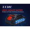 Aoresac Portable 6-inch Electric Chainsaw 550W Cordless Chainsaw with A Detachable 2000mAh Li Battery
