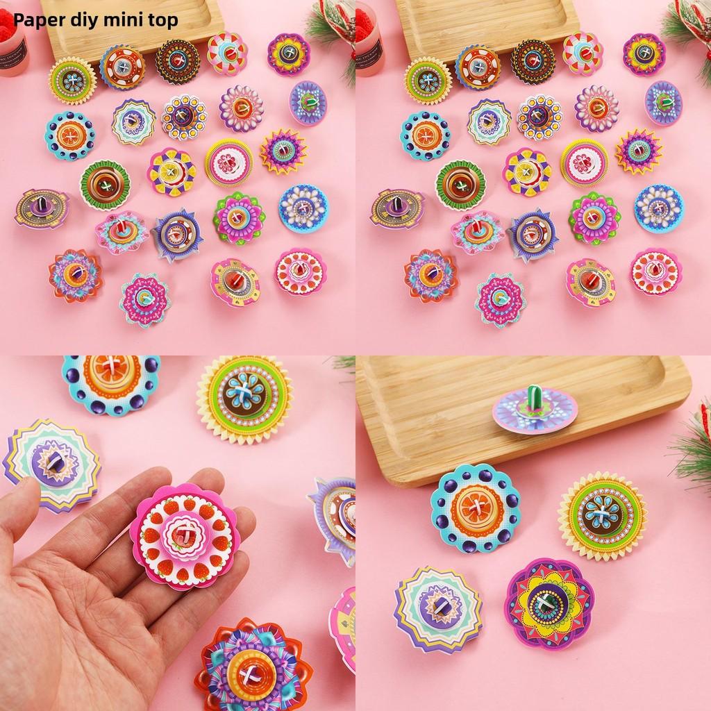 Diy Childrens 3d Puzzle Paper Gyroscope Art Craft Gift For Kids And School Rewards