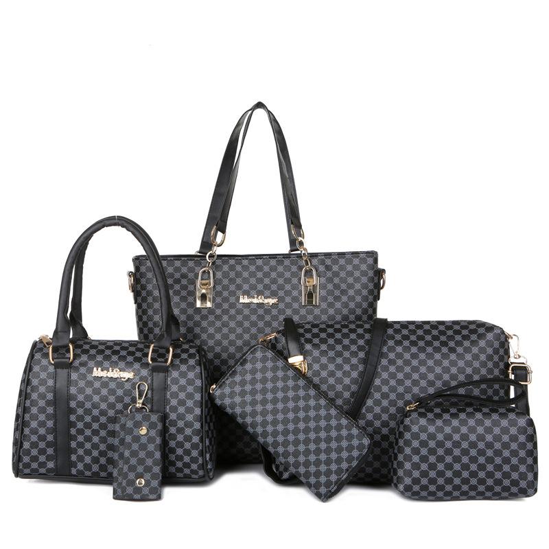 Women's bag new trendy child and mother bag six-piece fashion printing versatile shoulder messenger bag small handbag