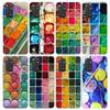 Watercolors Set Paint Palette Painting Box Phone Case For Xiaomi Redmi Note 10 11 12 13 14 15 Pro Plus 11S 12S 14S 11T 11E 10S S