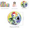 Dandys World Kids Birthday Party Kit With Table Cover Plates Cups And Flags For Festive Decor