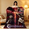 Game C-Castlevania Throw High-Density Short Plush Blanket Soft Skin-Friendly for Sofa Nap Air-Conditioned Room