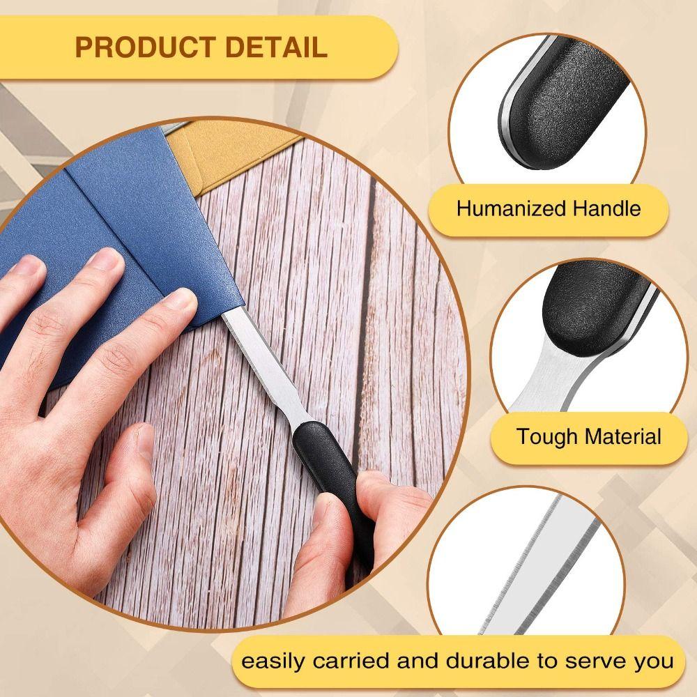 3 Deler Brevåpner Rustfritt Stål Brevåpner 3 Deler Konvoluttsplitter Åpne Brev Kontor