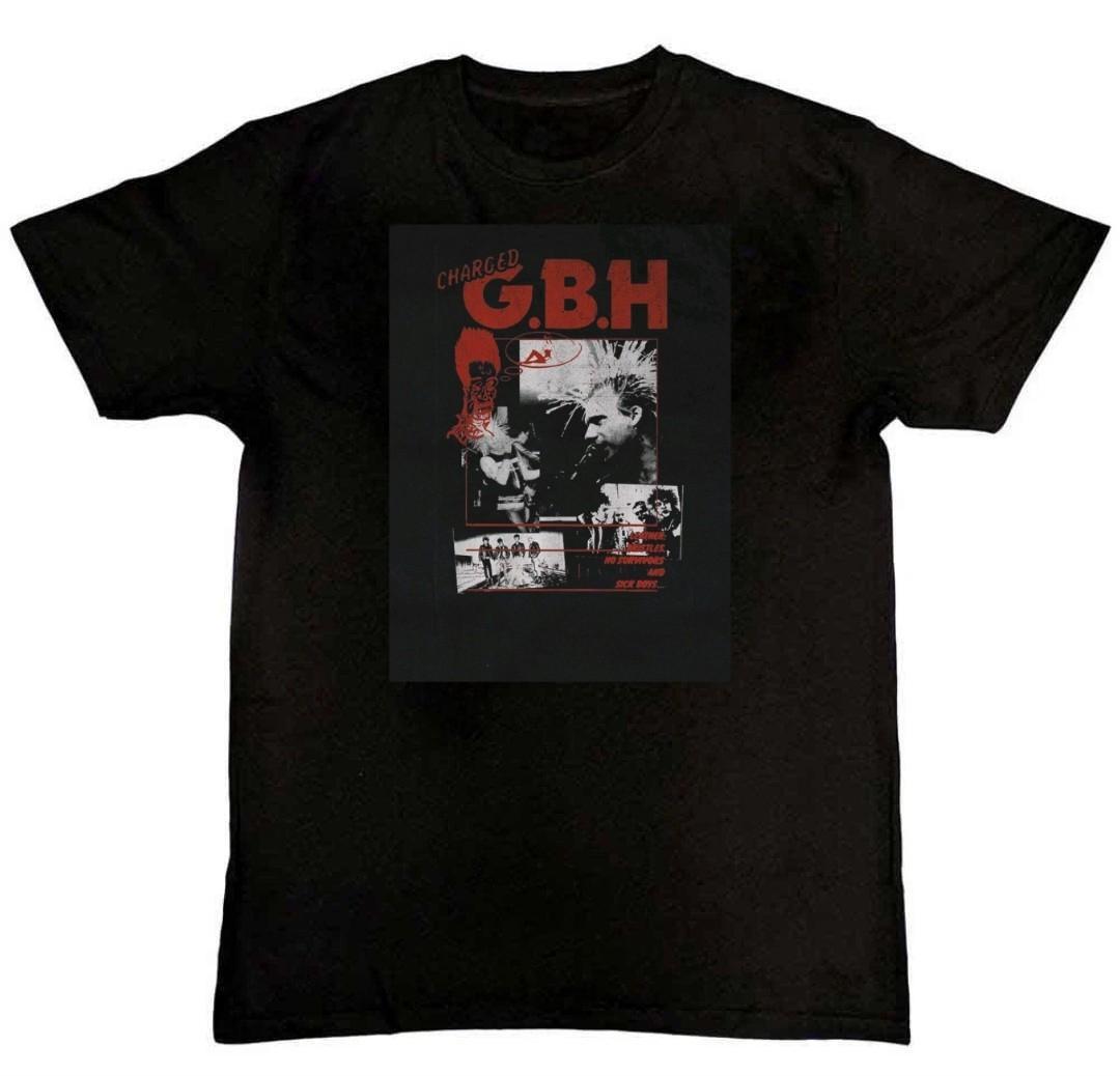 GBH Band Music Concert Graphic Print Mens T-Shirt XXXL