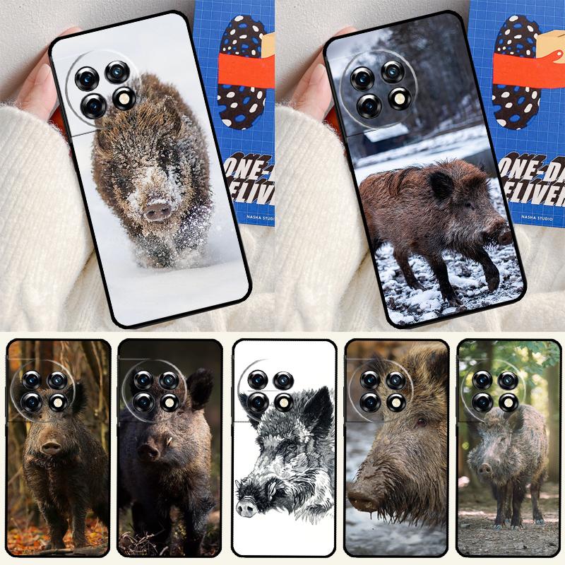 Wild Boar Pig Brown For OnePlus Nord CE 4 3 2 Lite N20 N30 9 10 Pro 8T 9RT 10T 10R 13R 12R 11 12 13 Phone Case