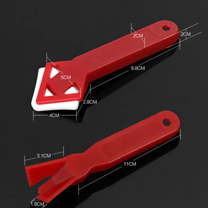 2 Pcs Window Door Silicone Glass Cement Scraper Tool Caulking Finishing Sealant Grout Remover Silicone Spreader Spatula Tool