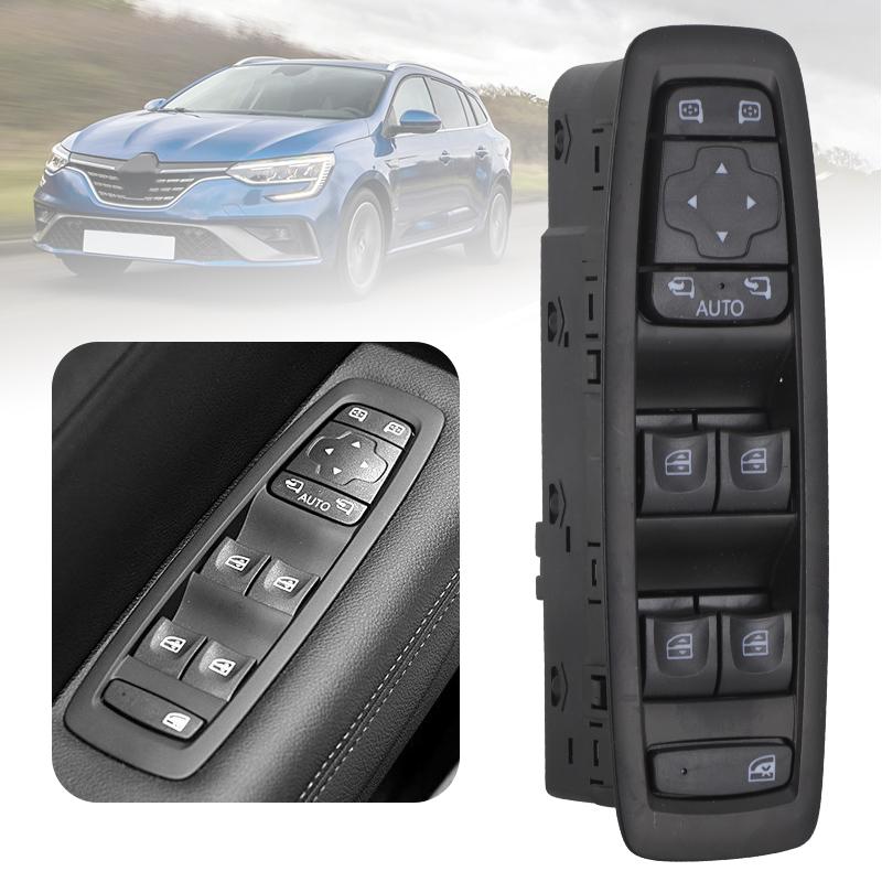 Car Power Master Window Control Switch Black Window Switch Lifter Button For Renault Megane 4 Scenic Kadjar Talisman 254012952R