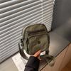 Shoulder Bag Women Nylon  Multi Compartment Adjustable Strap Daily Commute