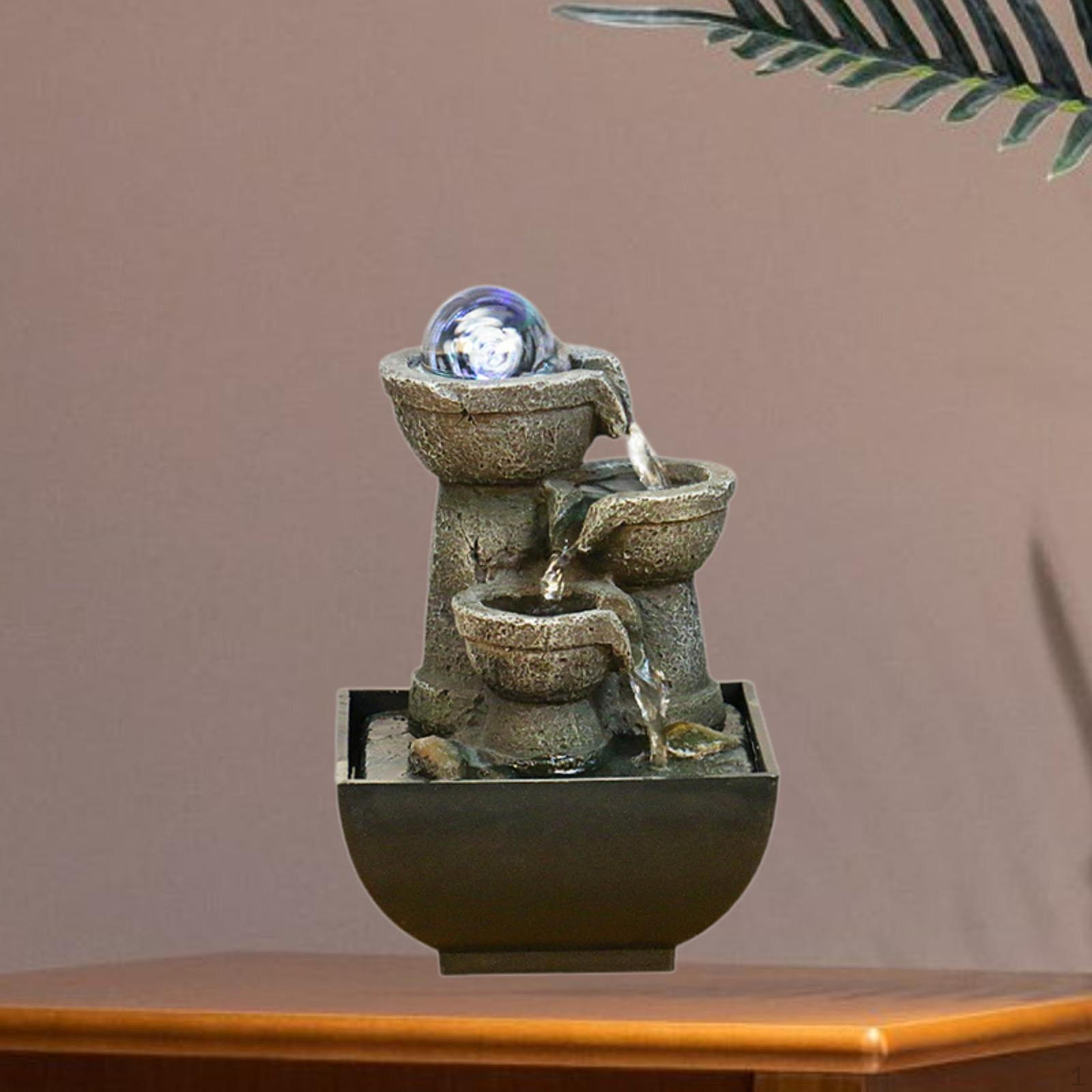 

Декоративный водопад для помещений, настольный фонтан, украшение для чайной комнаты, фонтан Style A