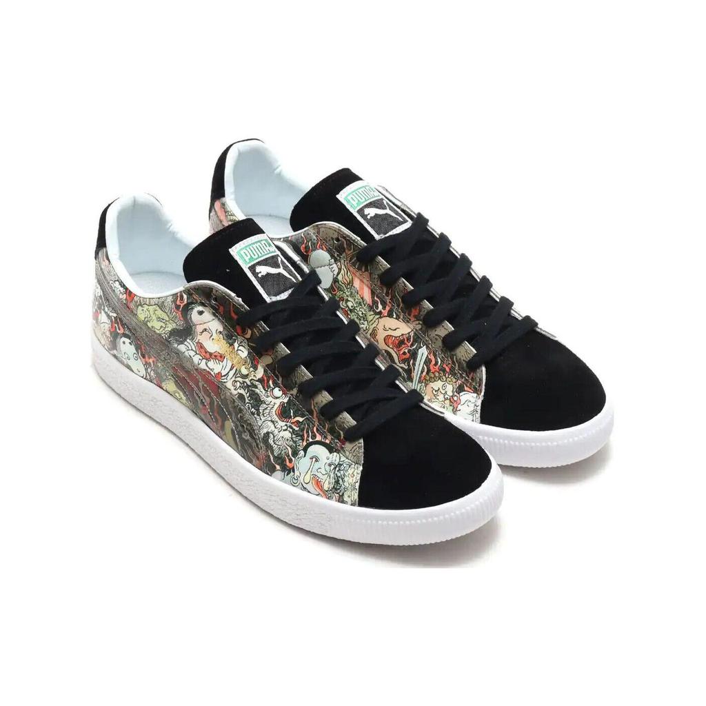 Three Tides Tattoo X Atmos x PUMA Suede Fleeting World Illustration Cushioning Abrasion Resistant 381246-01