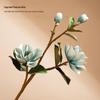 Composizione di fiori artificiali di magnolia: Set decorativo in ceramica per sala da pranzo o soggiorno