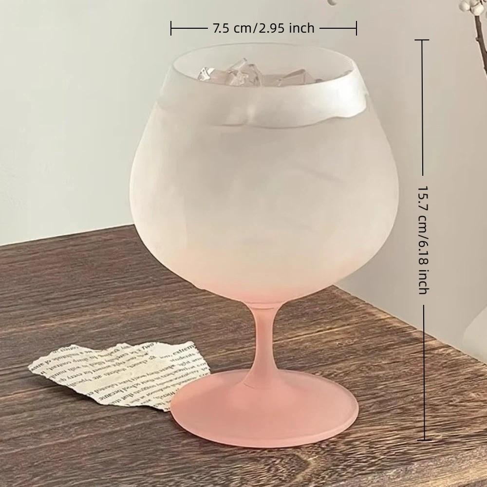 Gradient Color Red Wine Glass Frosted Ice Cream Cup Highball Glass Juice Cup  Wedding