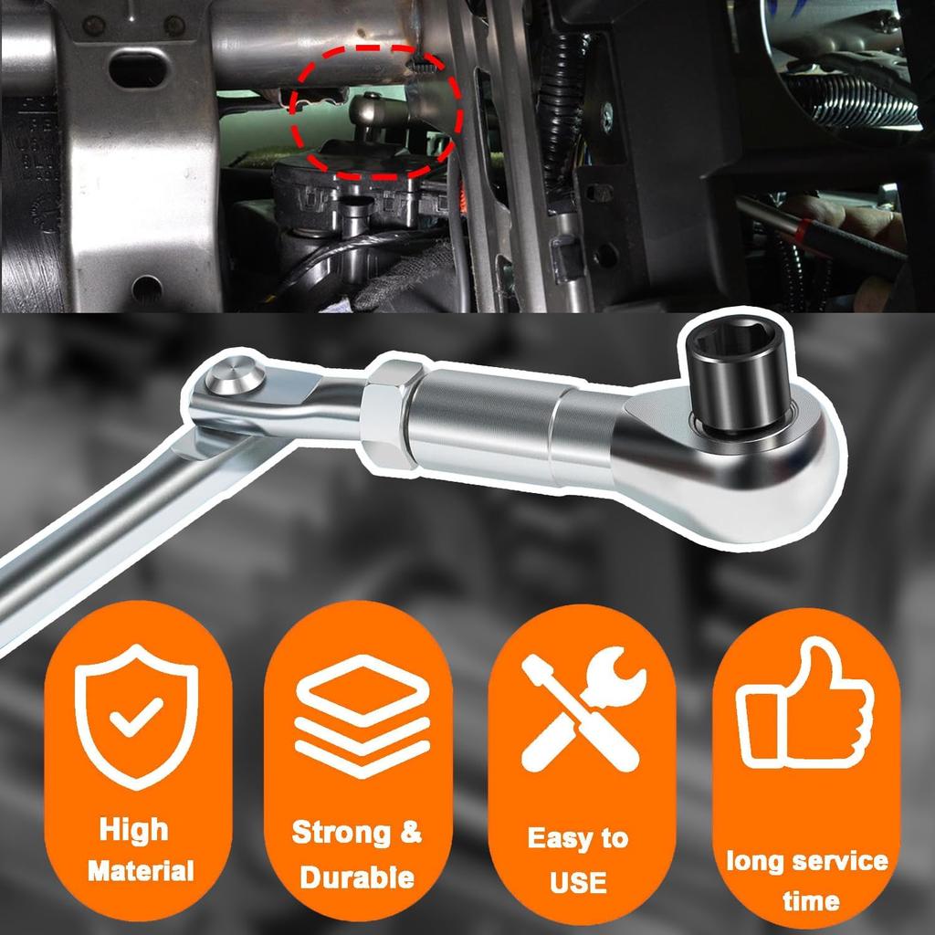 64180 Actuator Motor Wrench Tool Set use for Replace Fasteners on Small Electric HVAC Motors,with 5.5mm 7mm 8mm Socket and 1/4" Square Drive Adapter