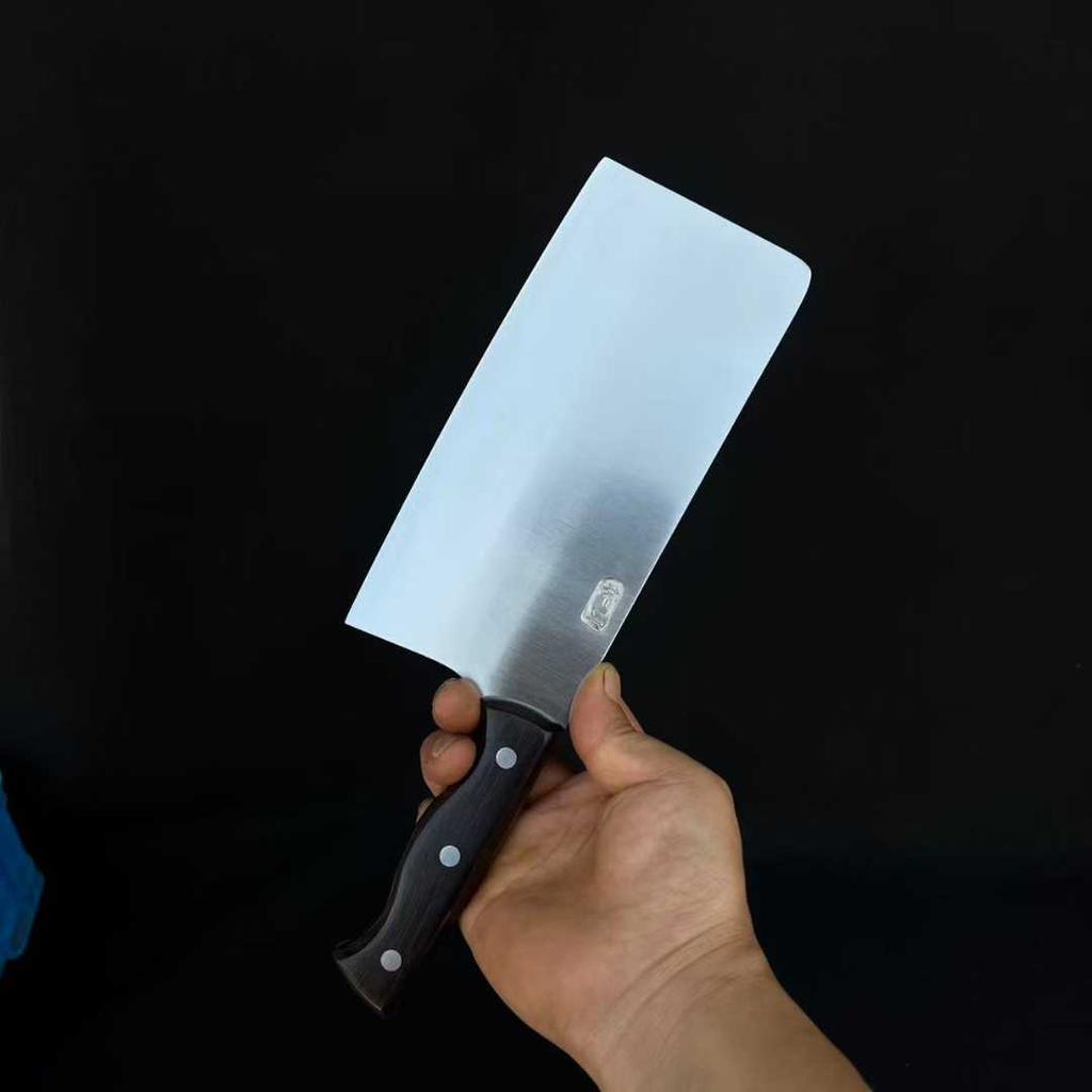 7.5 Inch Chinese Chef Knife 3-layer BG42 Aviation Special Steel Blade Ebony Handle Slicing Vegetables Cleaver Meat Kitchen Knife