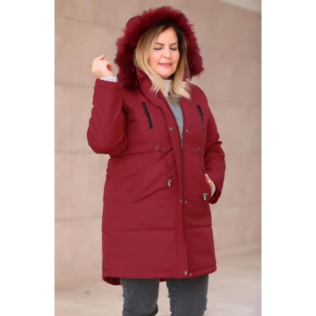 burgundy plus size jacket