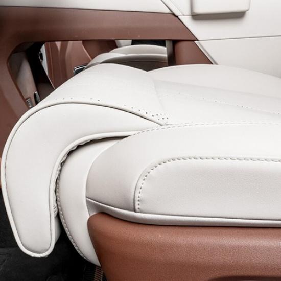 Matte PU Soft Foam Car Seat Bottom Leg Support Cover Universal For BMW Benz