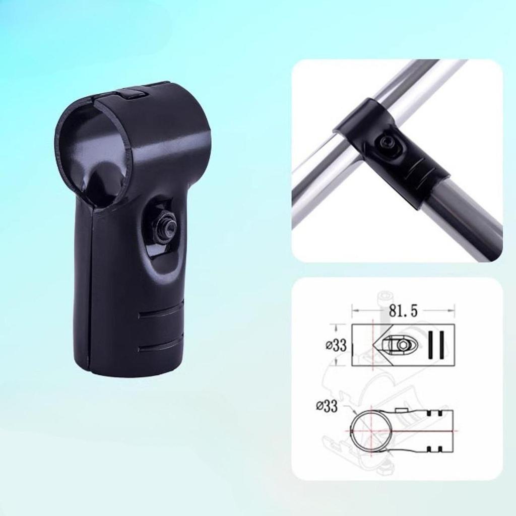 2 Stück Rohrschellen-Klemme Runde Adapter Metall Mit Abzweigungen