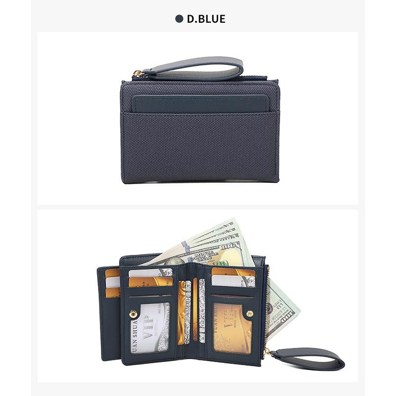 Ladies, Wallet, Double Fold, Multi Card Slot, Handbag, Small Bag, Zero Wallet