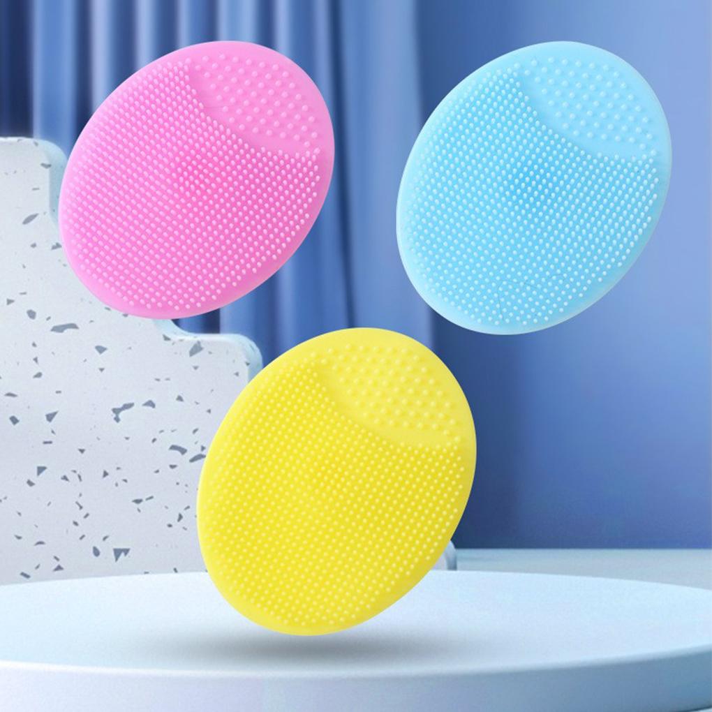 Children Showering Scalp Cleaning Brush Silicone Facial Hair Scrubber Massage Scrubbing Tool Exfoliating Accessory