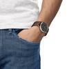 Tissot Leather Strap Gray Dial Men's Fashion Watch T142.464.16.062.00