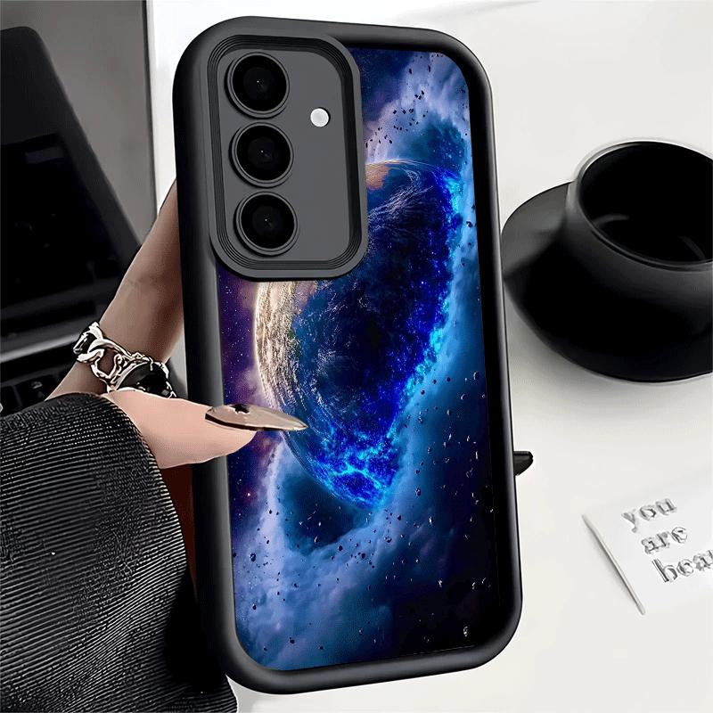 Phone Case for Samsung Galaxy S26 S25 Ultra S24 FE Earth Stars Space Universe Shell S23 Plus S22 + S21 S20 5G Soft Silicone Fund