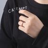 Cazador Stainless Steel Gold Color Minimalist Women's Ring Simple Classic Finger Rings Fashion Couple Wedding Jewelry Wholesale