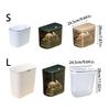 Large Capacity Kitchen Trash Can with Lid Easy To Install Wall Mounted Design Kitchen Wastes Garbage Basket