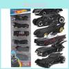 Set Clasic cu 6 Mașinuțe Hot Wheels DC Comics Batman Batmobile Die-cast Pentru Copii și Adulți
