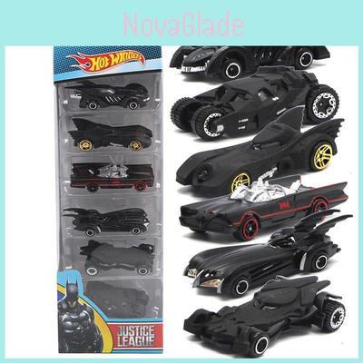 Classic 6pc Hot Wheels Dc Comics Batman Batmobile Die-cast Cars Set For Kids And Adults