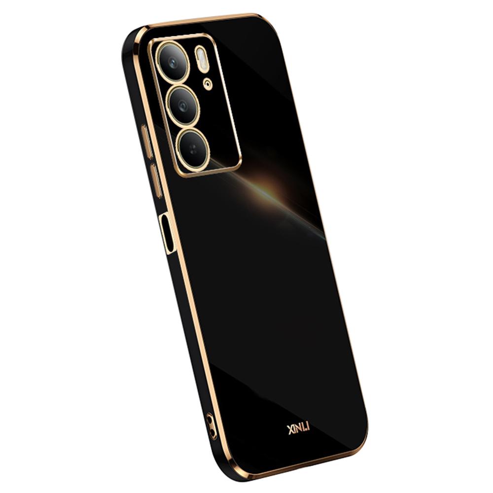XINLI For Realme C75 4G Case TPU Phone Cover with Electroplating Frame