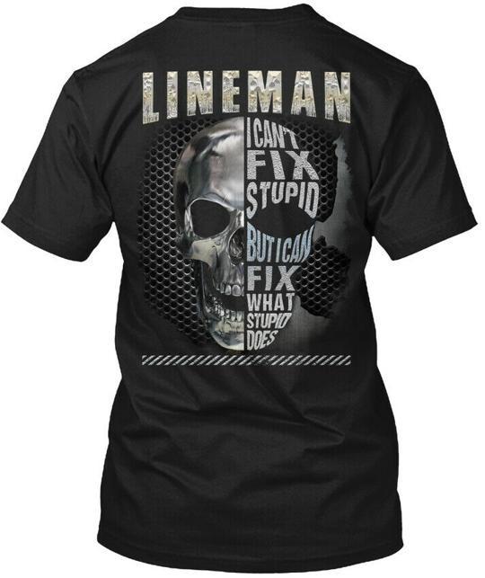 Sarcastic Lineman T-Shirt Made in the USA Size S to 5XL S