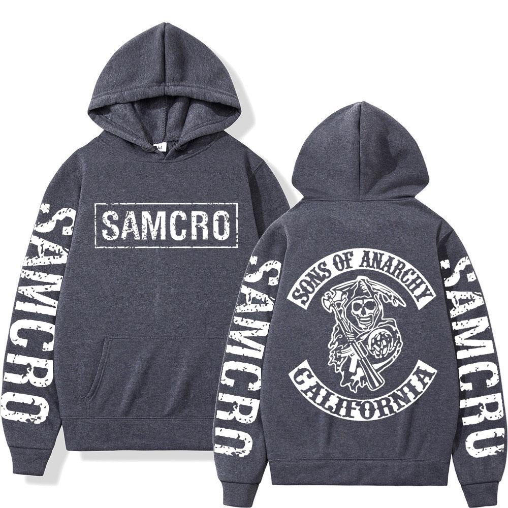 TV Play Sons of Anarchy Print Hoodie Herren Damen Kleidung Gothic Vintage Kapuzenpullover Herbst Winter Mode Lässige Pullover