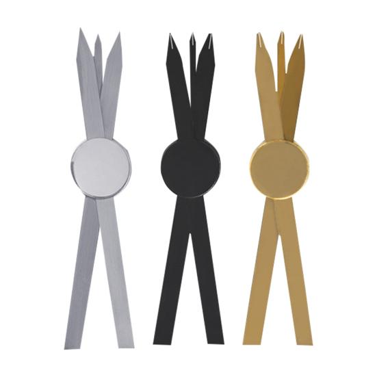 Eyebrow Ruler Easy To Operate Simple Convenient Durable Precise Positioning Measurement Symmetry Metal Compass Measuring Eyebrow Ruler for Beginner