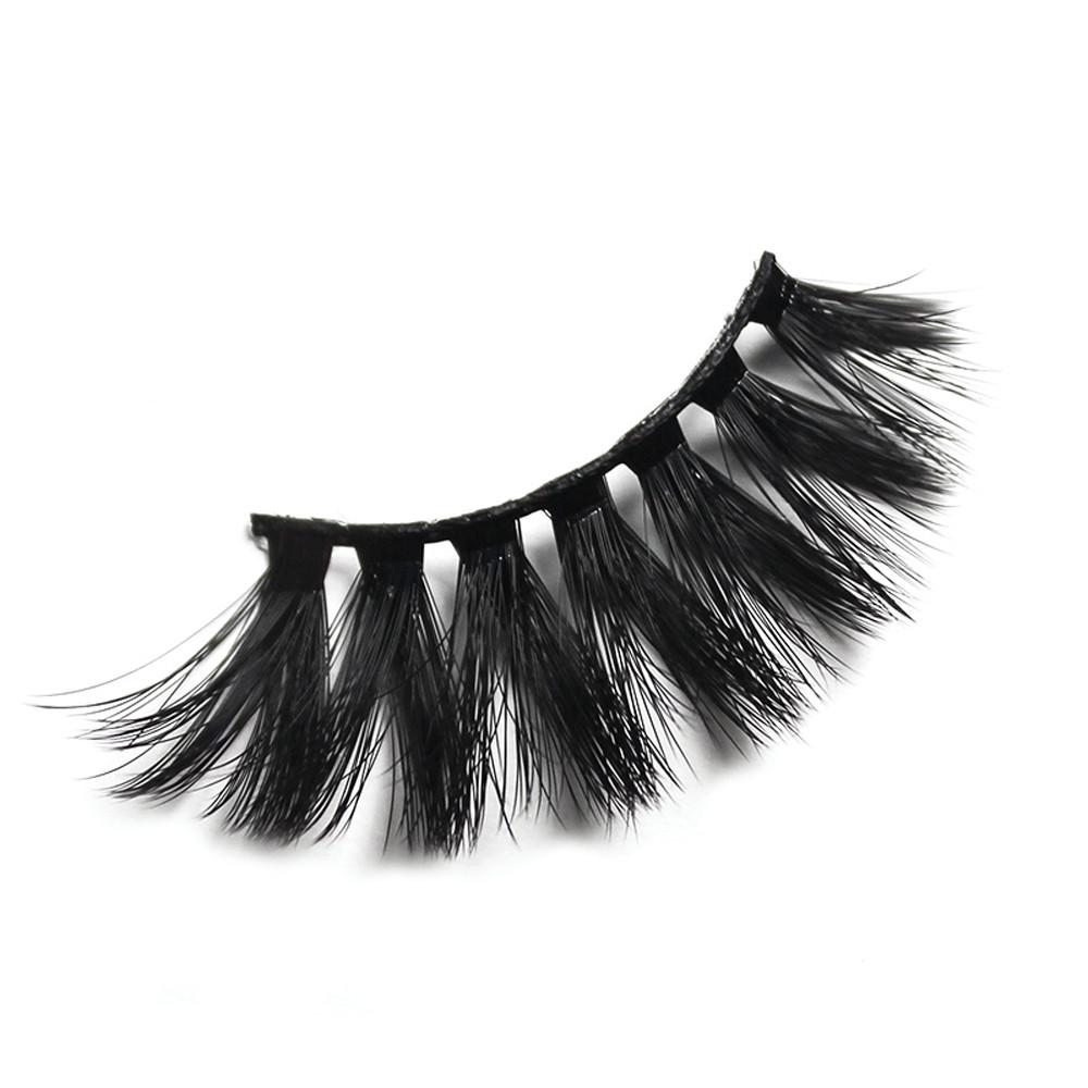 (brisand) 3 Pairs 3D Long False Eyelashes Makeup Natural Fake Thick Black Eye Lashes