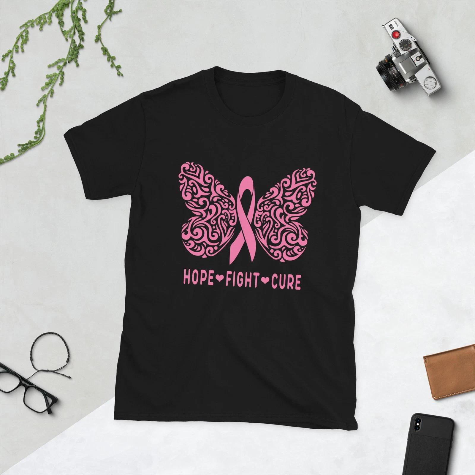 Support The Fighters Breast Cancer Month Cancer Awareness Unisex T-Shirt 3XL
