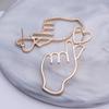 Korean Trends Creative Love Earrings For Women Jewelry Personality Simple Heart-shaped Stud Earrings brincos Gifts