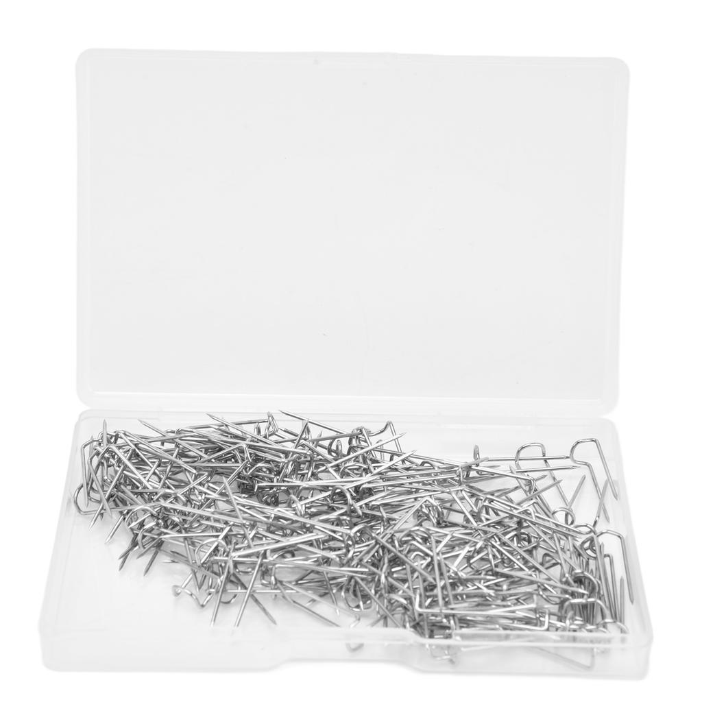 200Pcs Fork Pins U Shaped Stainless Steel Sturdy Durable Wide Application Sewing U Pins17mm