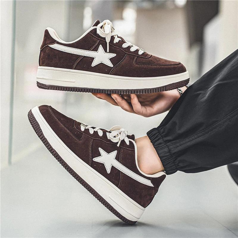 Herre Fritids Sportssko, Personlige Herre Skateboarding Flate Sko, Sakte Løping og Gåing Sportssko Størrelse39-47