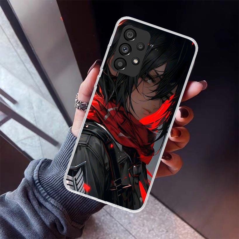 A-Attack On T-Titan Annie Mikasa Phone Case For Samsung Galaxy A17 A57 A37 A16 A26 A36 A56 A15 A25 A35 A55 A14 A13 A54 A53 A34 A