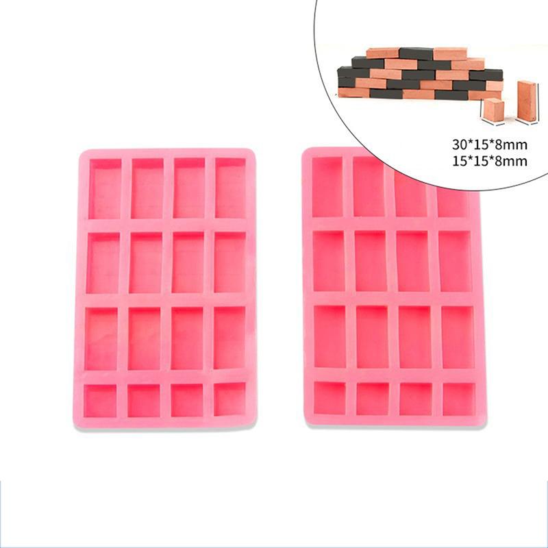 1Set Sand Table Building Making Mini Brick Silicone Mold Cement Model Brick Set