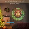 AI Smart Curtain Lights 400 LEDs Indoor Color Changing Lights Music Sync Dynamic DIY for Valentine's Party Decor Waterproof