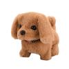 Kids Electric Plush Dog Toy Interactive Barking Nodding Movable Tail Walking Puppy Plushie Toddlers Educational Simulation Stuffed Animal Toy