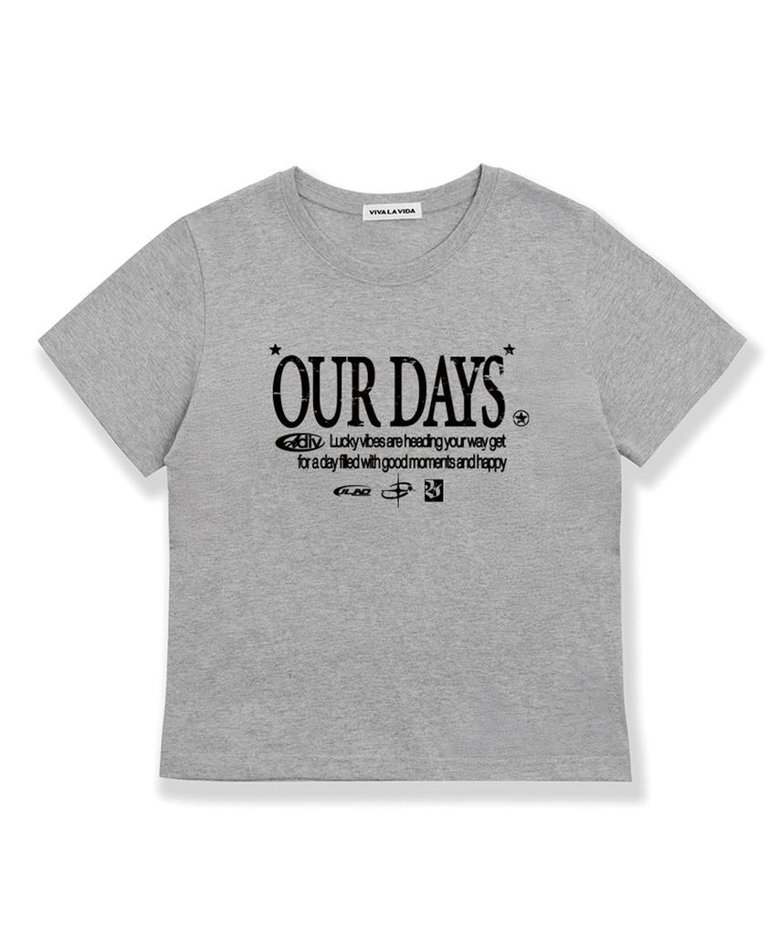Bibalabida Ourdays Crop Short Sleeve T-Shirt