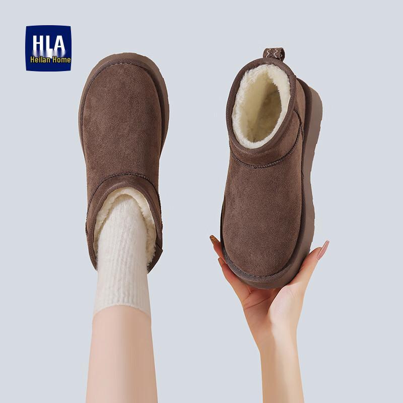 Women s Thick-Soled Plush-Lined Snow Boots 35