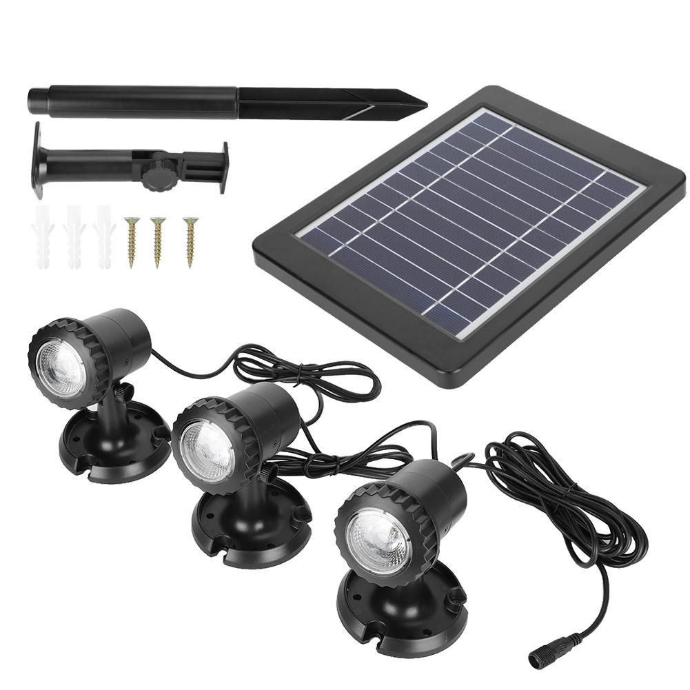 Solar Energy Underwater Lamp Equipment with Light Heads Energy Saving IP65 Waterproof