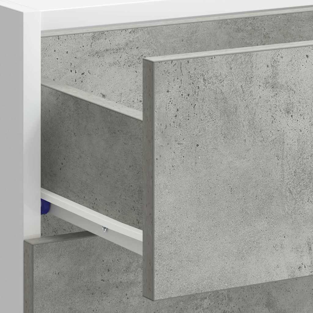 Lyon Kitchen Base Cabinet Concrete Grey Particleboard