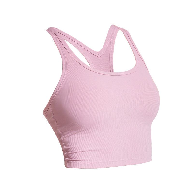 

Fashion Sexy Beauty Back Fashion Sports Intimates Tight Backless Yoga Clothes Running I-Shaped Sports Vest for Women Smoked Powder S