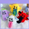 Halloween Grande Langue Mignon Ange Fantôme Peluche Sac Charme Porte-clés Pour Décoration de Fête