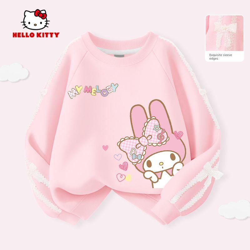 My Melody Girls' Sweatshirt Spring 2026 New Sweet and Cute Children's Long-Sleeved Top Stylish Girls' Base Shirt